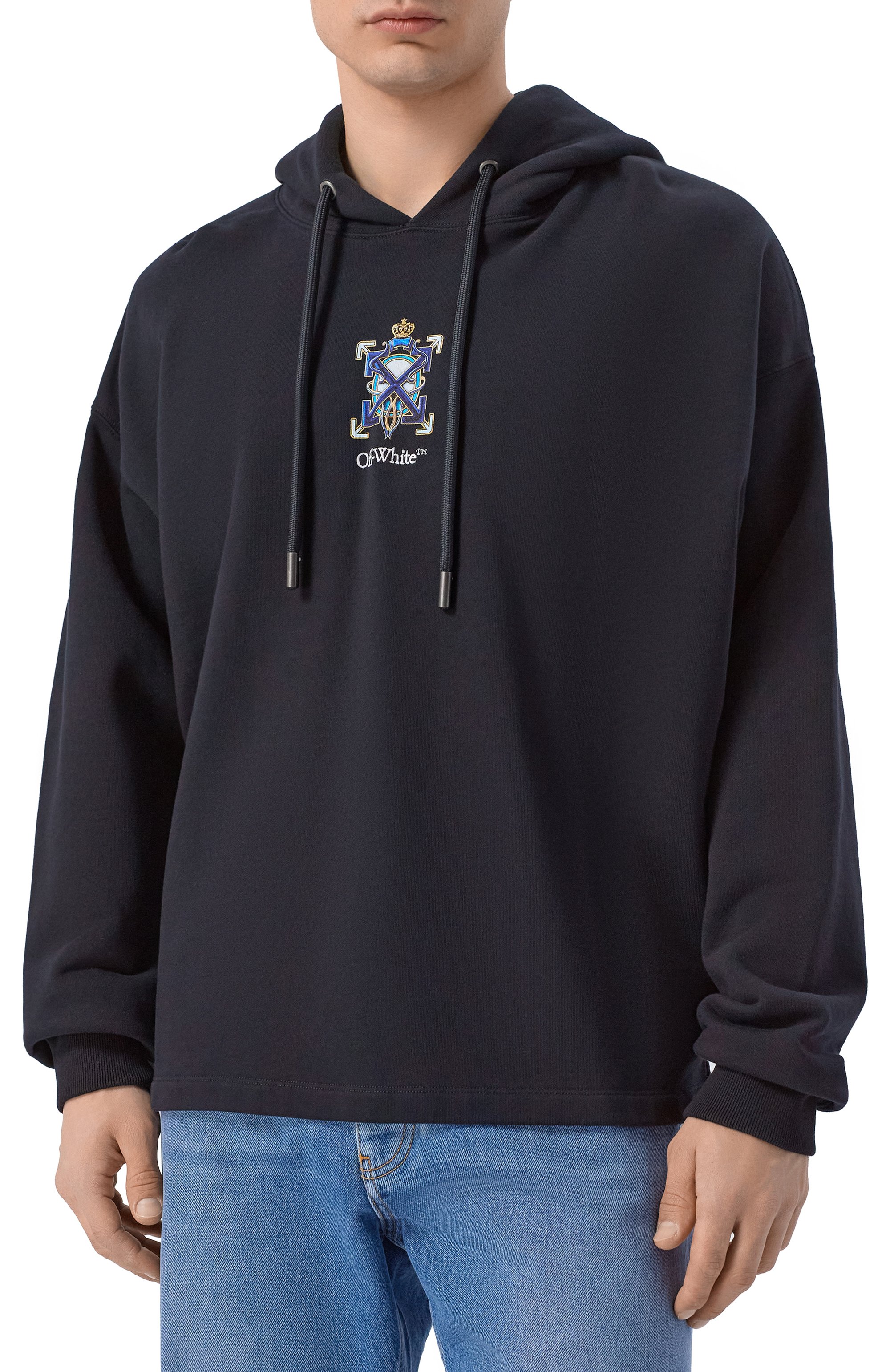 Хлопковое худи OFF-WHITE, арт. 0MBB12MS26FLE002, фото 3