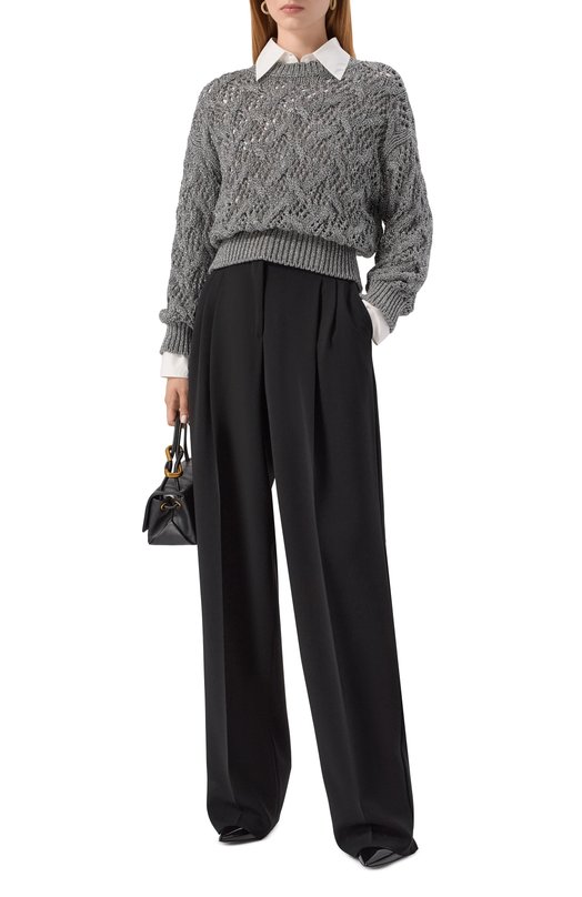 Свитер из вискозы Max Mara Studio PILADE Серый  PILADE Фото 2