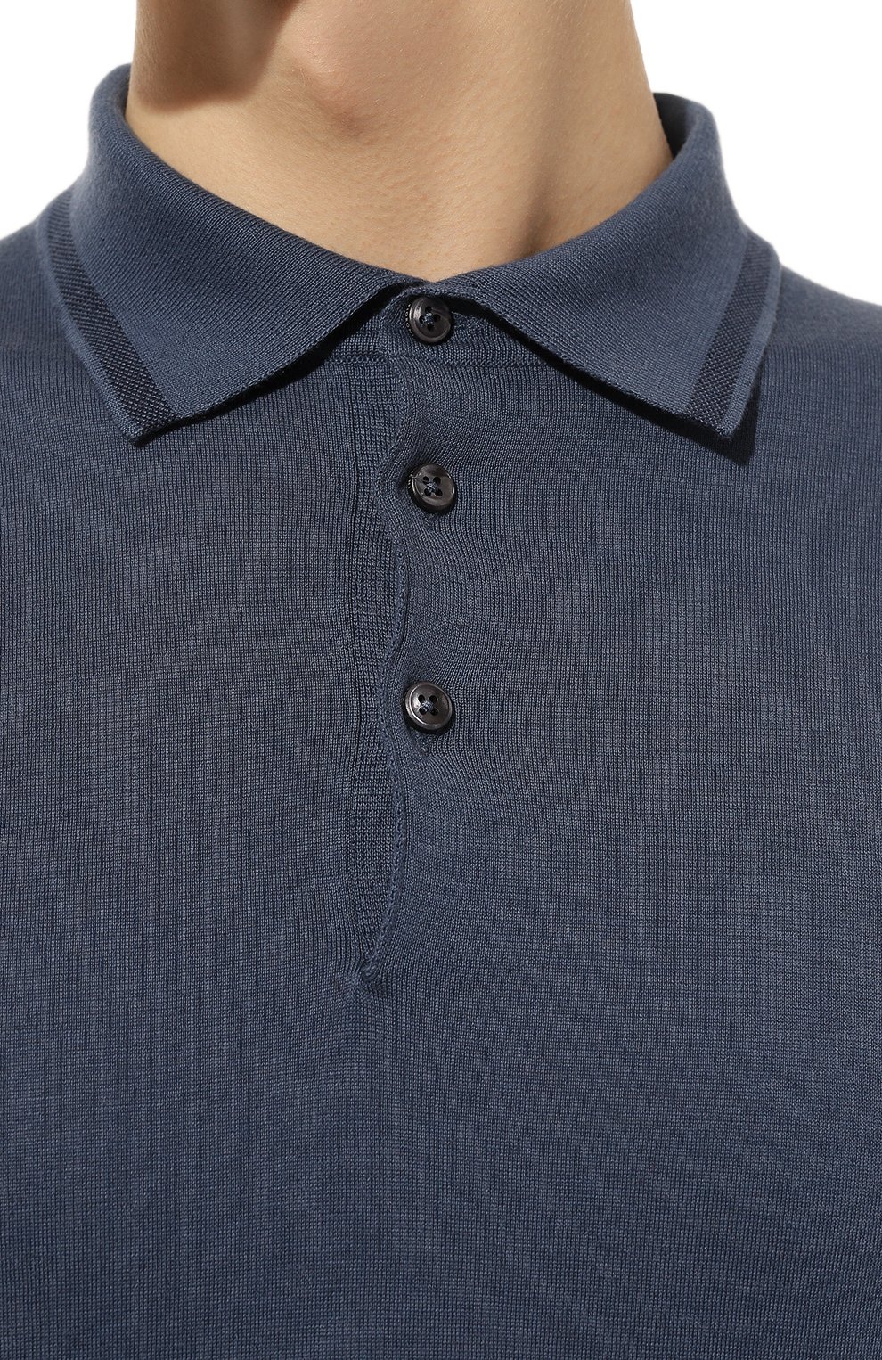Поло из хлопка и кашемира FIORONI, арт. MK26609C1, фото 5