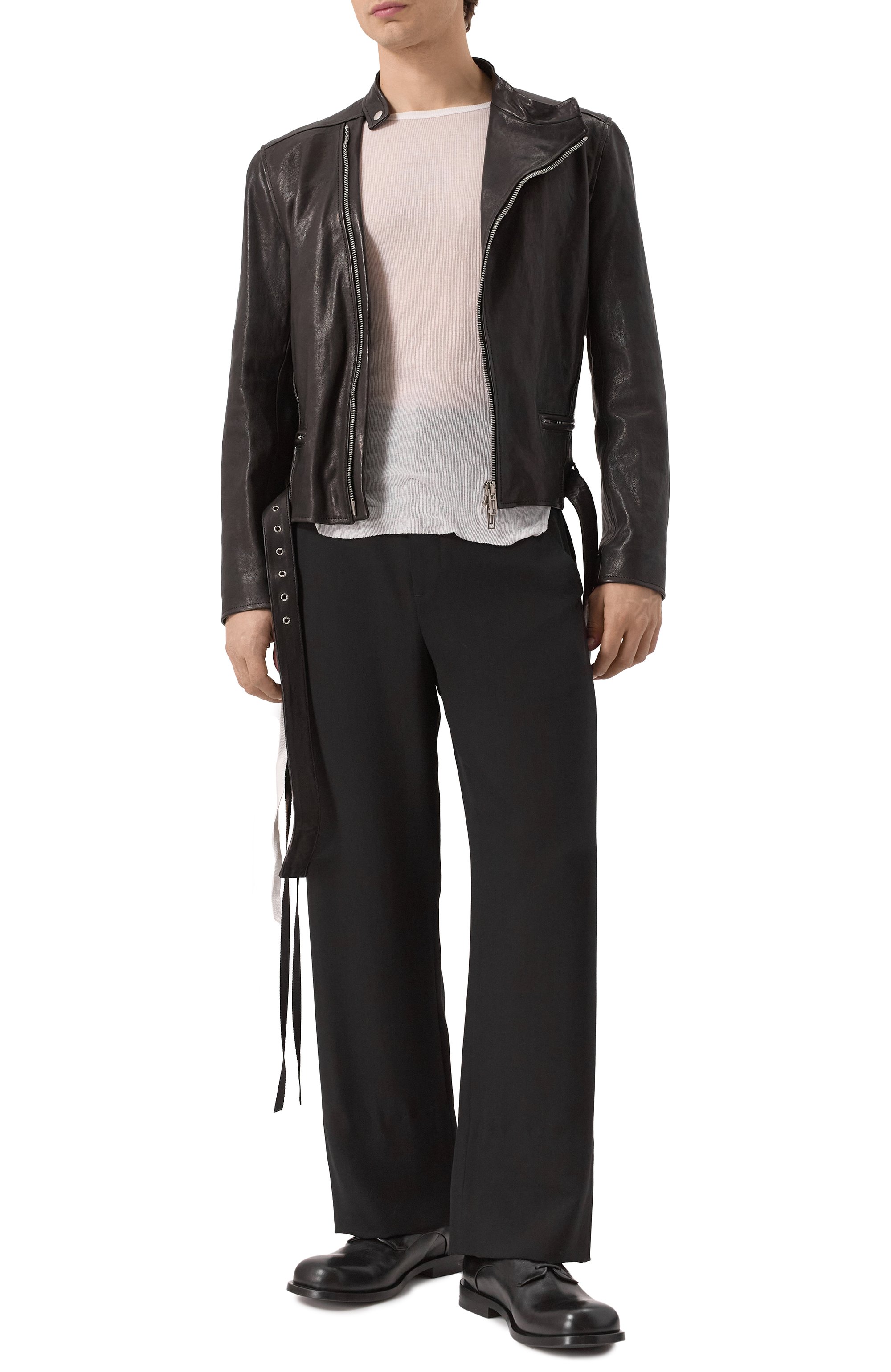 Кожаная куртка ANN DEMEULEMEESTER, арт. B0012500/LT151, фото 2