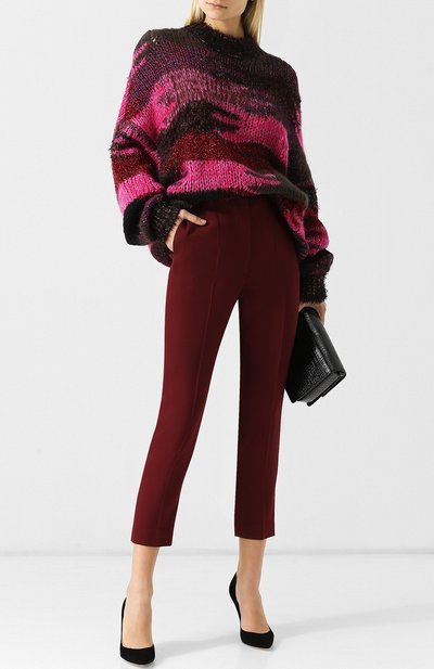 Укороченные брюки из смеси шерсти и шелка ALEXANDER MCQUEEN, арт. 536681/QLJ09, фото 2