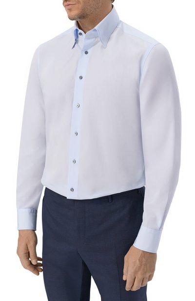 Хлопковая сорочка ZILLI, арт. F0RD01M010001703U_001, фото 3