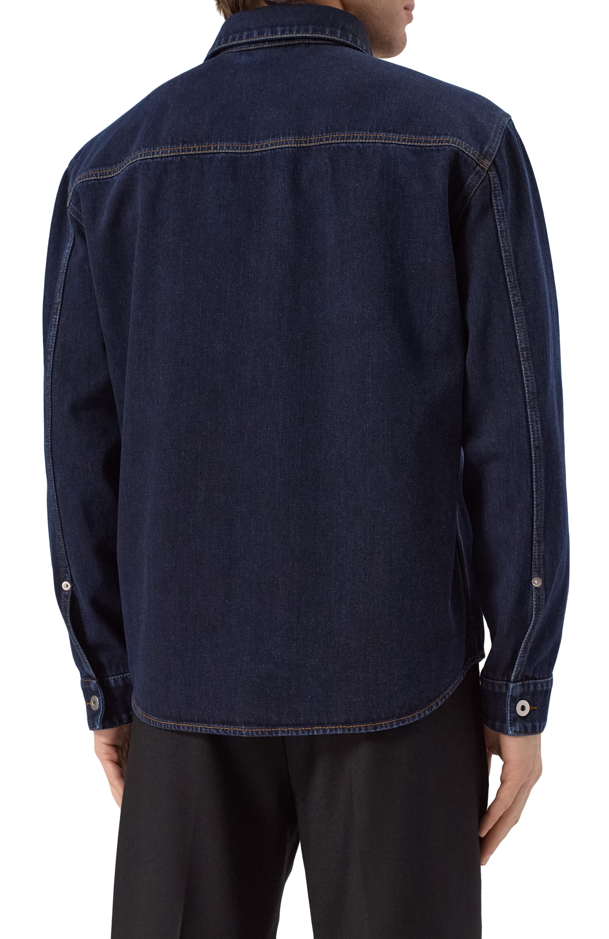 Джинсовая рубашка BURBERRY, арт. 8099416, фото 4