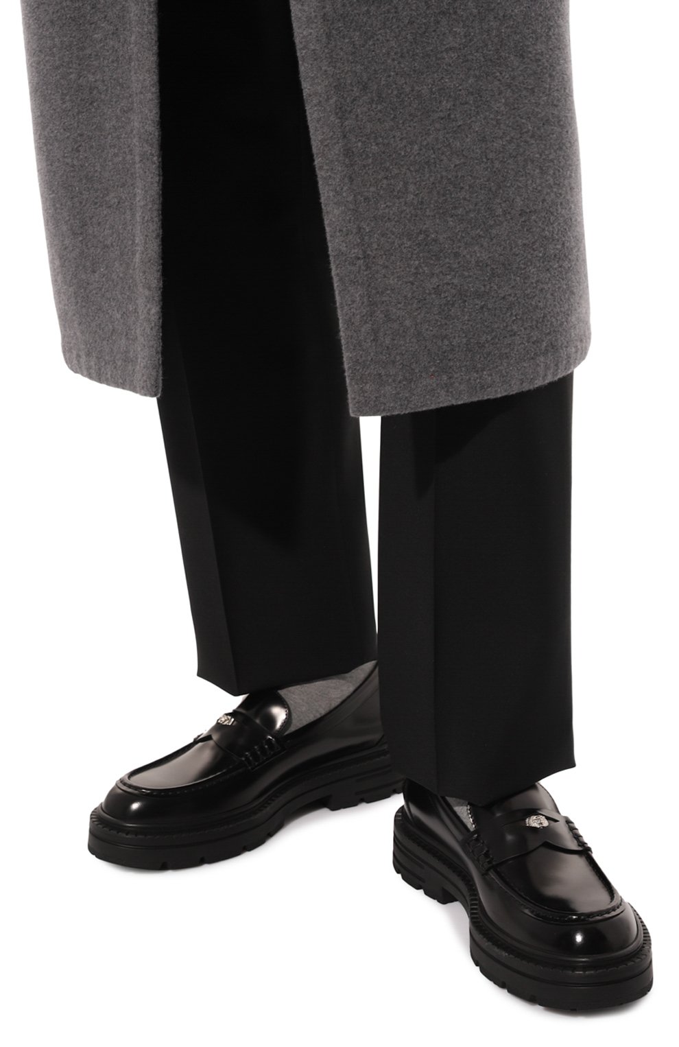 Кожаные пенни-лоферы medusa VERSACE, арт. 1017363/1A12298, фото 3