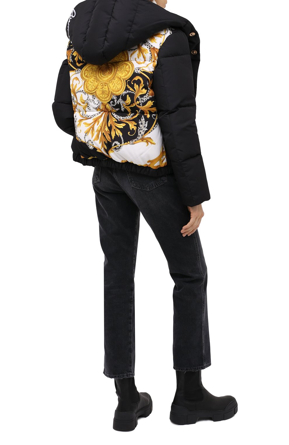 Пуховая куртка VERSACE разноцветного цвета по цене 279500 руб., арт. A87276/A235725, фото 3 Пуховая куртка VERSACE, арт. A87276/A235725, фото 3
