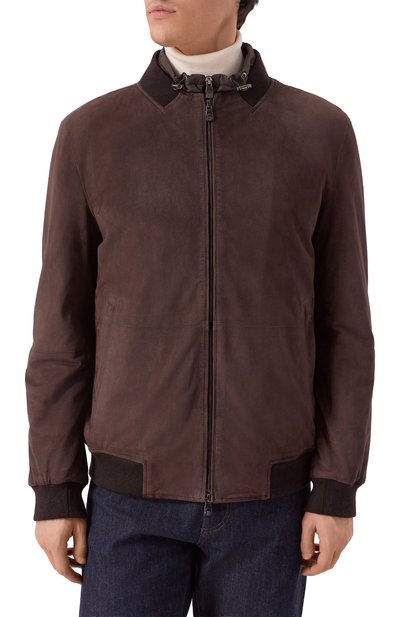 Замшевый бомбер CORNELIANI, арт. 26L5D6-2620102, фото 3