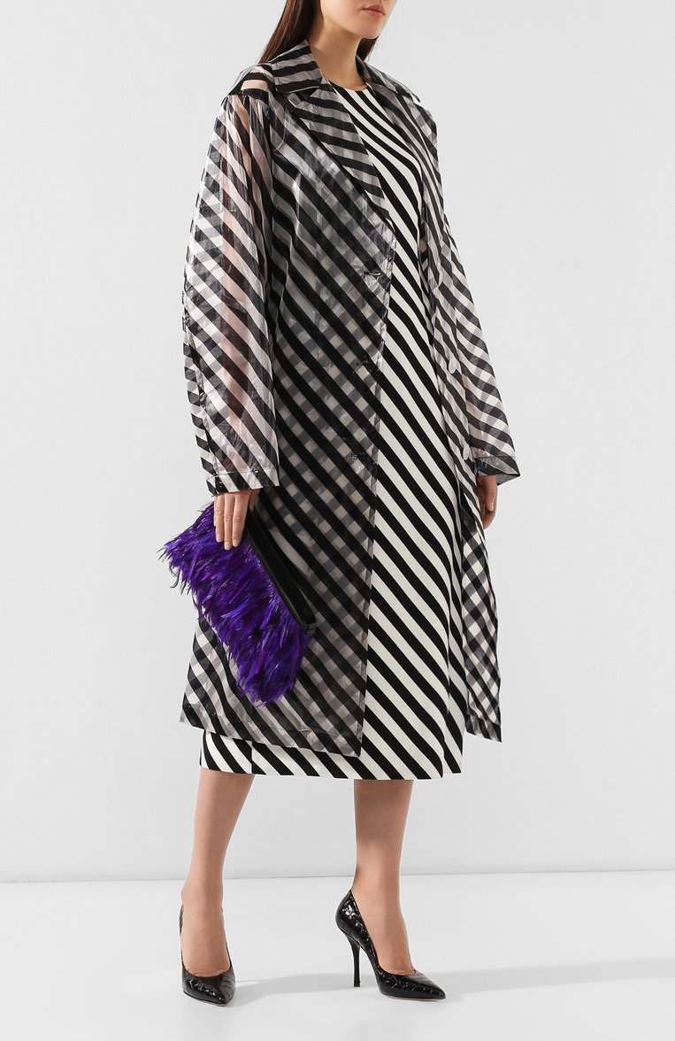 Женский клатч DRIES VAN NOTEN фиолетового цвета, арт. 191-11504-188 | Фото 2 (Статус проверки: Проверено, Проверена категория; Размер: medium; Материал: Текстиль; Женское Кросс-КТ: Клатч-клатчи, Вечерняя сумка)