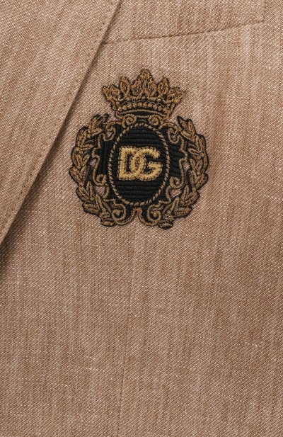 Льняной пиджак DOLCE & GABBANA, арт. L41E97/FU4L0/2-6, фото 3