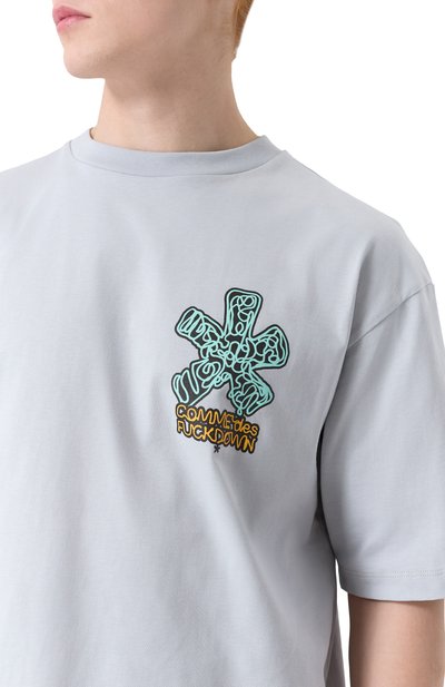 Хлопковая футболка COMME DES FUCKDOWN, арт. CFABM01591, фото 5