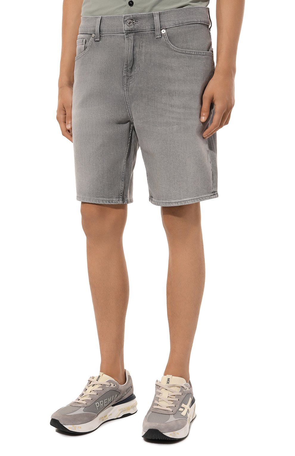 Джинсовые шорты 7 FOR ALL MANKIND, арт. JSSRR380IR, фото 3