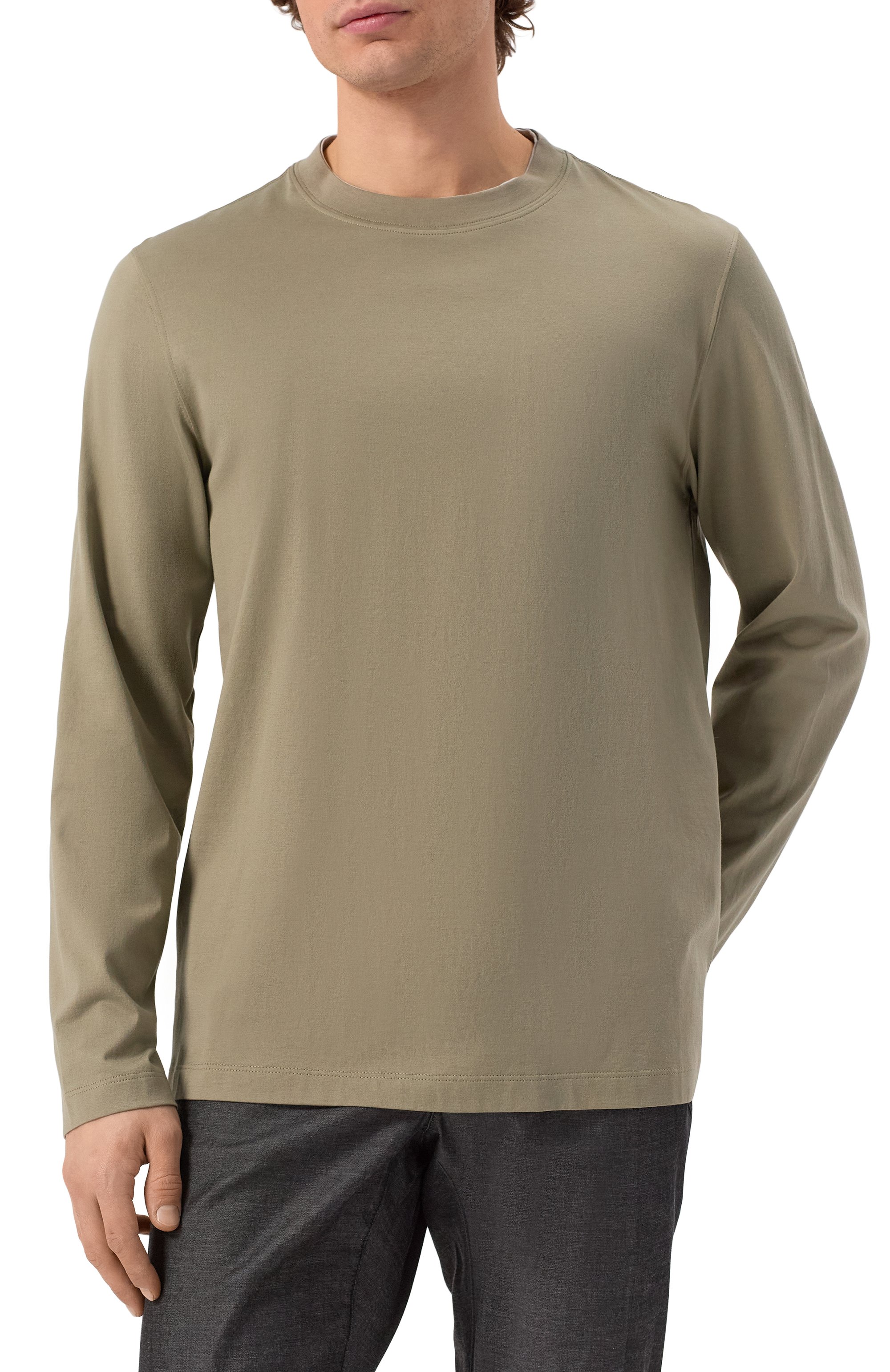 Хлопковый лонгслив BRUNELLO CUCINELLI, арт. M0B137433, фото 3