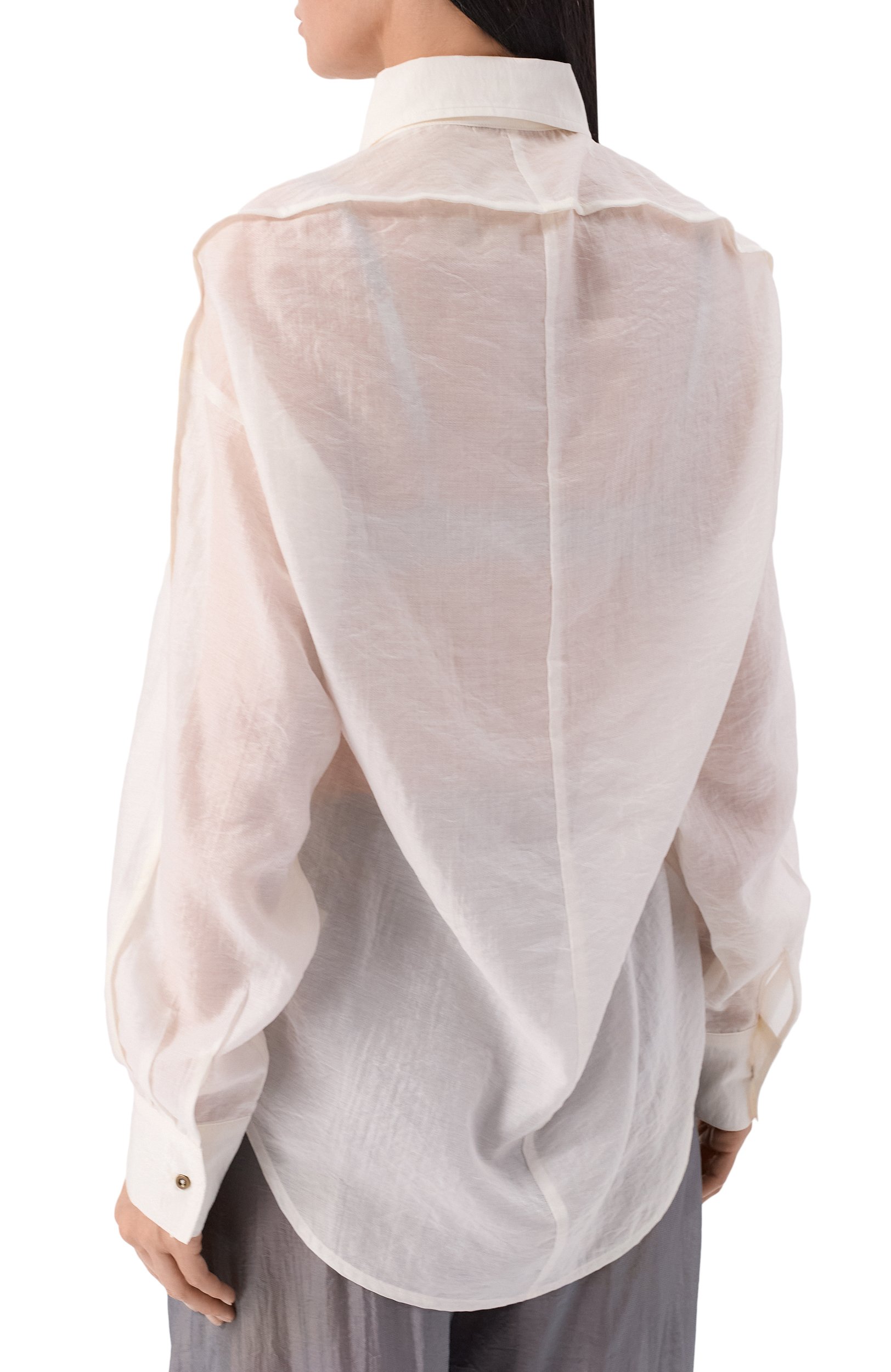 Рубашка YUZEFI, арт. HALEH-DRAPE BACK SHIRT, фото 4