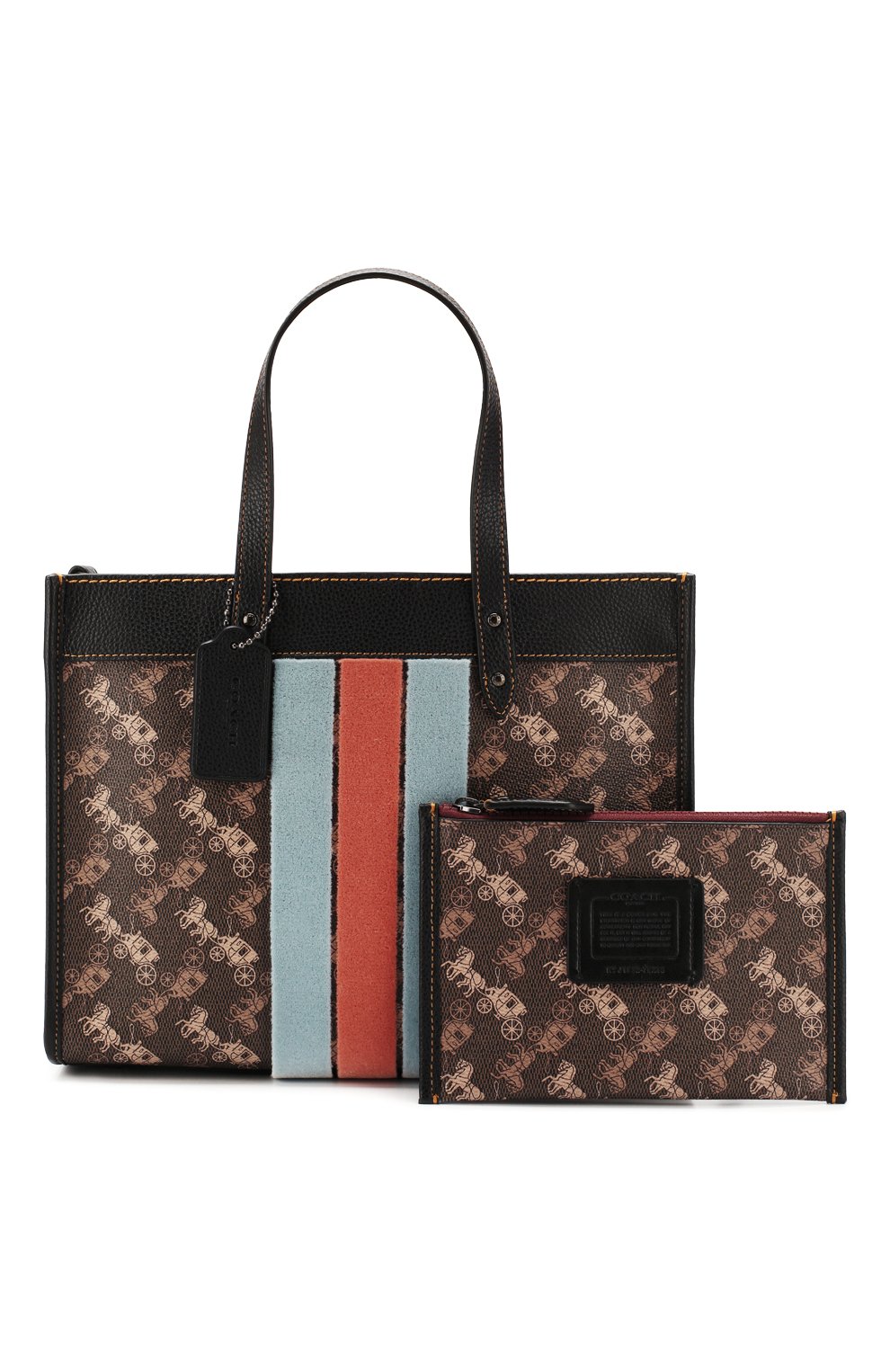 Сумка-тоут field 30 small COACH коричневого цвета по цене 49750 руб., арт. 79238, фото 7 Сумка-тоут field 30 small COACH, арт. 79238, фото 7