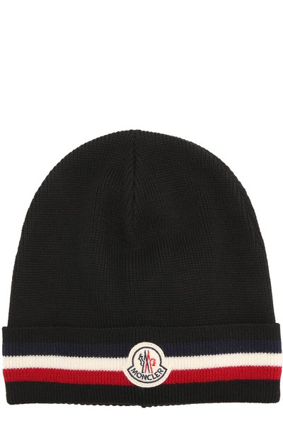 Шерстяная вязаная шапка с логотипом бренда MONCLER, арт. C2-091-00328-00-02292, фото 1