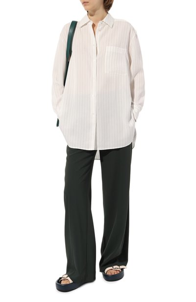 Рубашка из лиоцелла HUGO молочного цвета по цене 19800 руб., арт. 50494628, фото 2 Рубашка из лиоцелла HUGO, арт. 50494628, фото 2