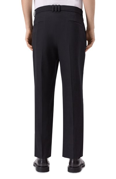 Шерстяные брюки BALMAIN черного цвета по цене 98850 руб., арт. FH0PM110/WC09, фото 4 Шерстяные брюки BALMAIN, арт. FH0PM110/WC09, фото 4