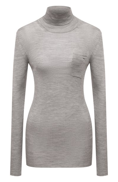 Женская шелковая водолазка PRADA, арт. P26385-1D7A-F0031-202