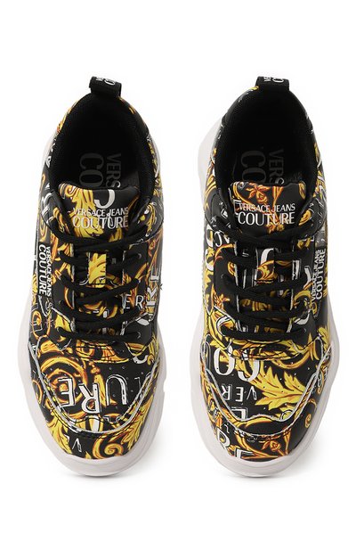 Кожаные кроссовки speedtrack VERSACE JEANS COUTURE, арт. 74VA3SC2/ZP096/35, фото 4