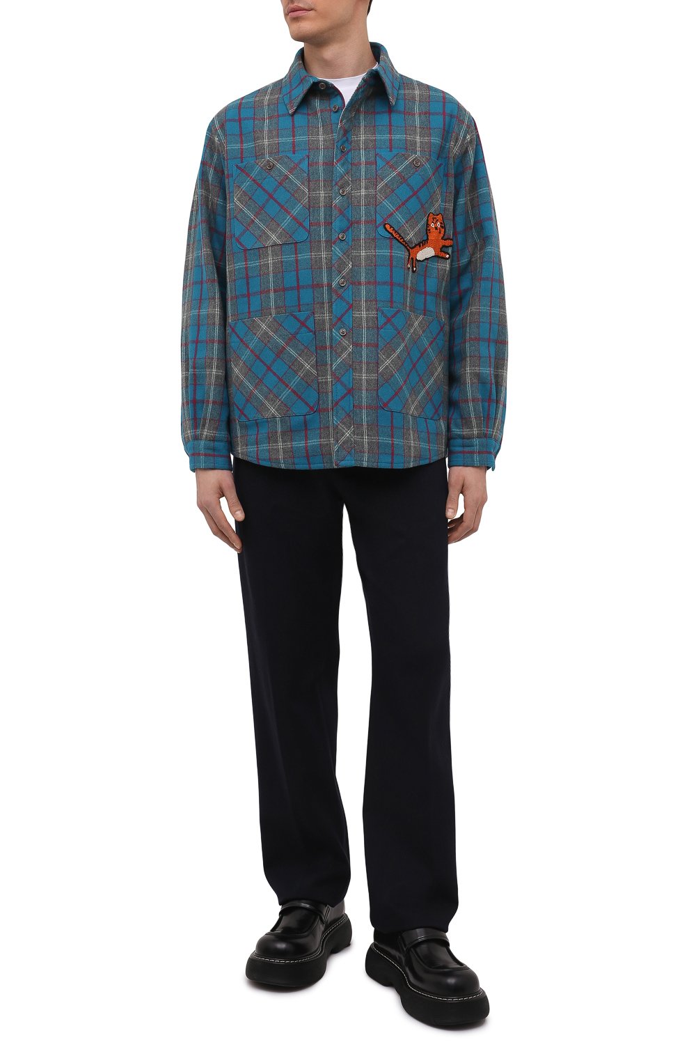 Куртка-рубашка из шерсти и кашемира GUCCI, арт. 666508/ZAH89, фото 2