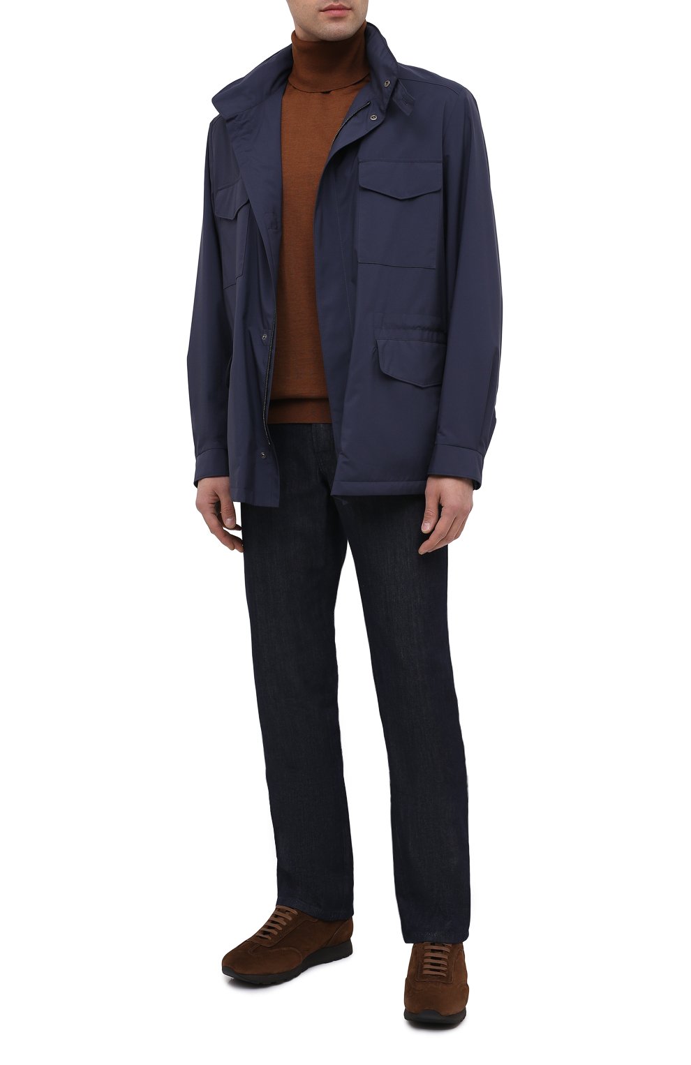 Замшевые кроссовки BRIONI, арт. QHI90L/09734, фото 2