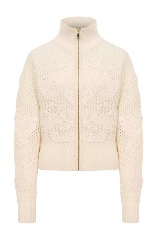 Кардиган из шерсти и кашемира Хохлома х Алена Ахмадуллина WKT1114 Кремовый WKT1114