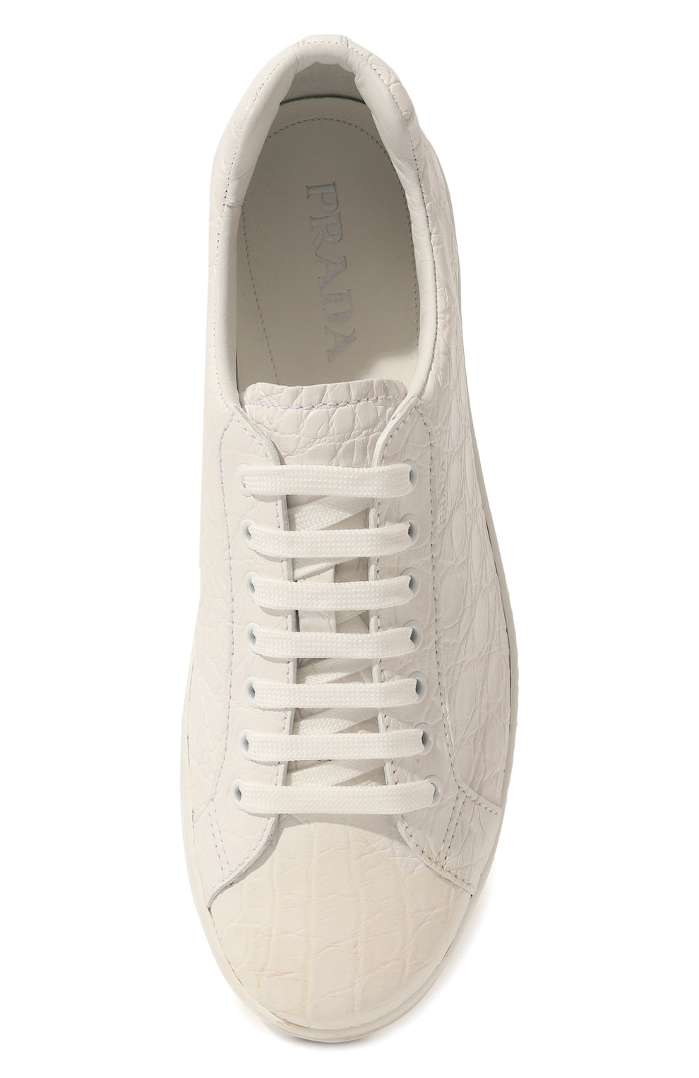 Кеды из кожи каймана PRADA, арт. 4E3370-XNL-F0009, фото 6