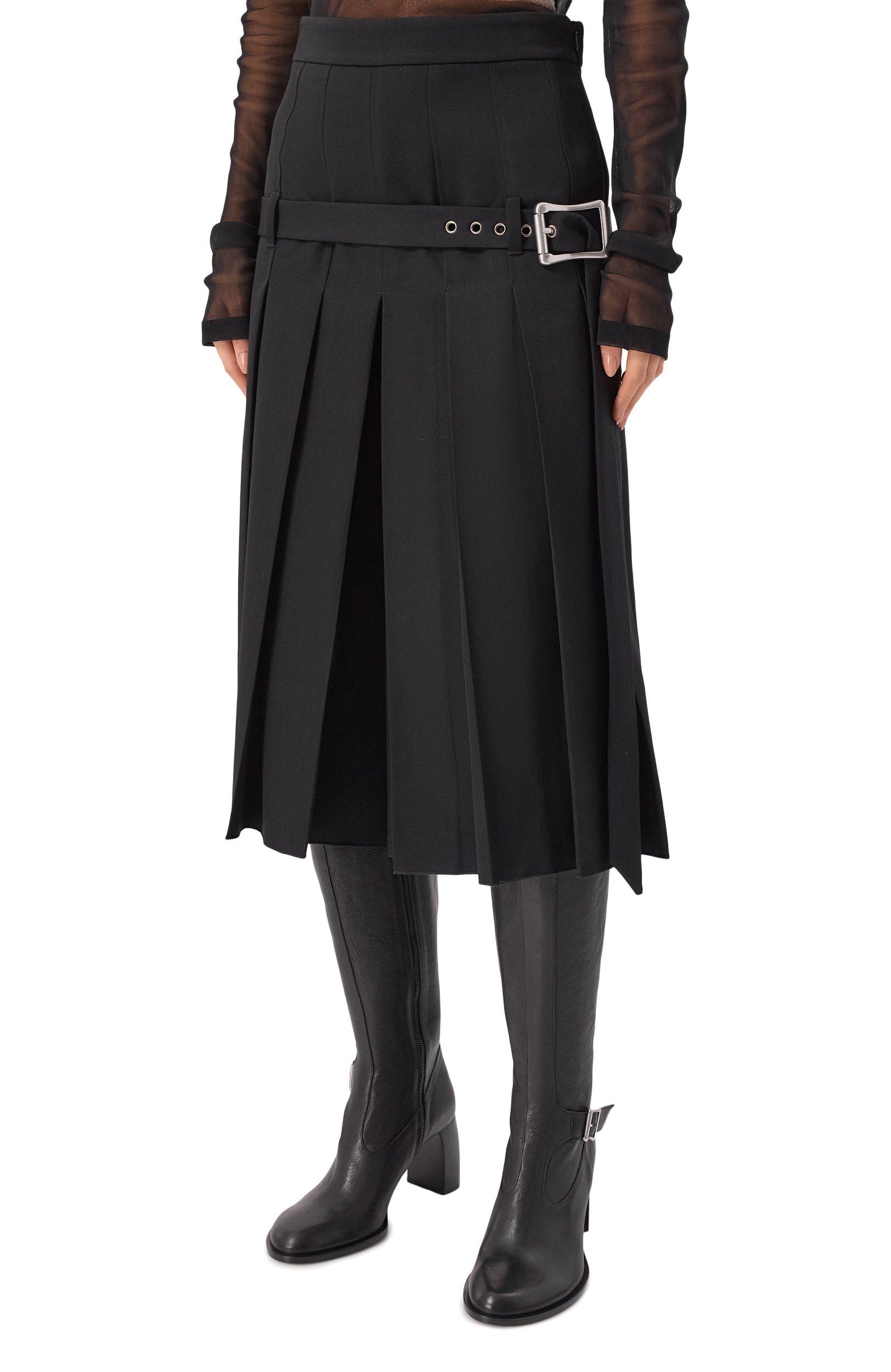 Шерстяные кюлоты ANN DEMEULEMEESTER, арт. B0014516/FA761, фото 3