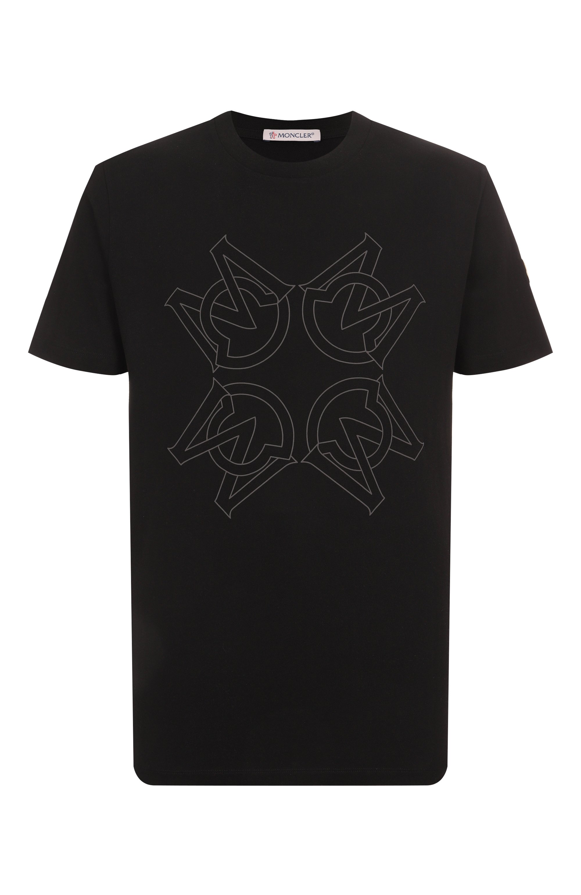 Хлопковая футболка MONCLER, арт. 8C00004/8390T/999, фото 1