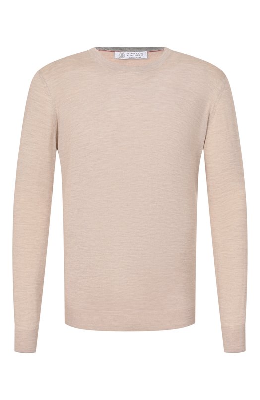 Джемпер из кашемира и шелка Brunello Cucinelli M2300100 Бежевый M2300100