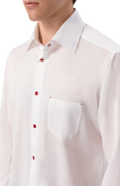 Хлопковая рубашка KITON, арт. UMCNERPH09665, фото 5