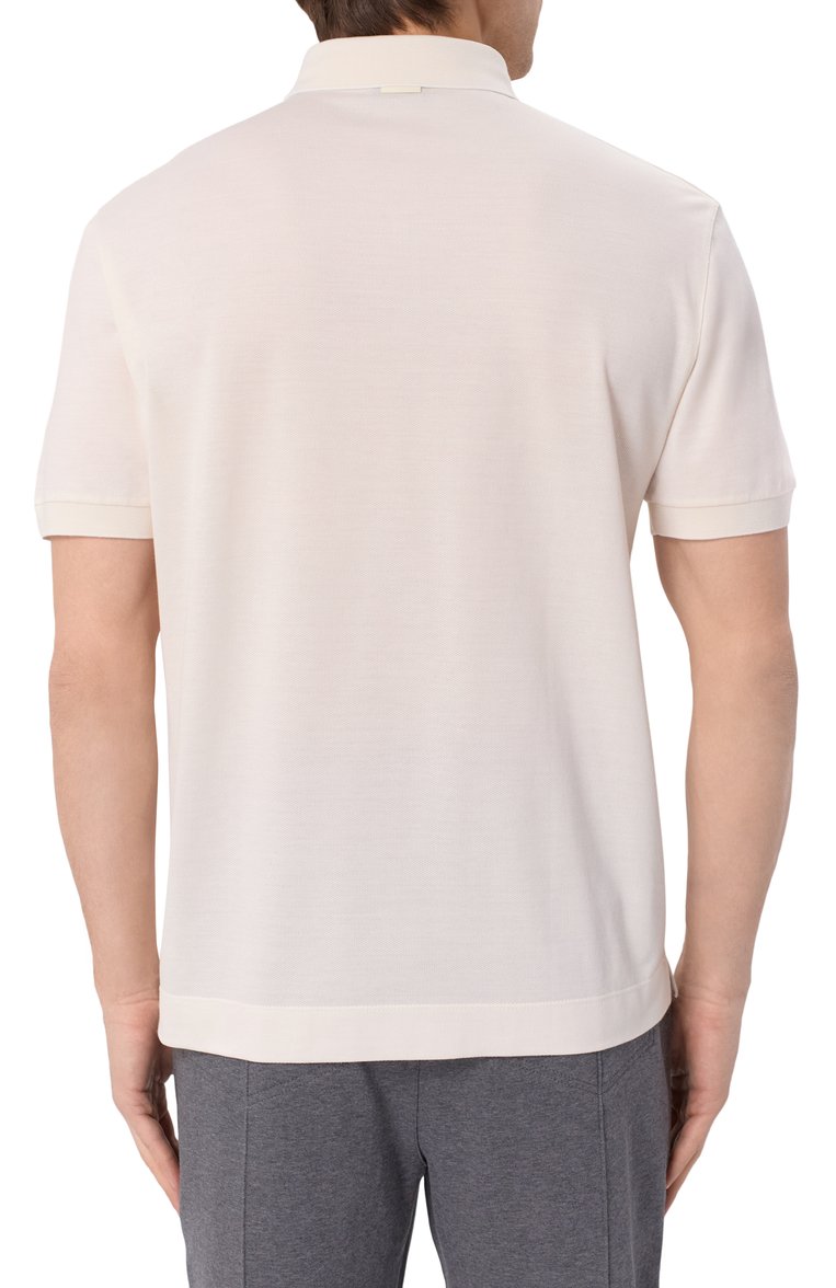 Поло из хлопка и шелка ZEGNA, арт. F786/UF341A9, фото 1