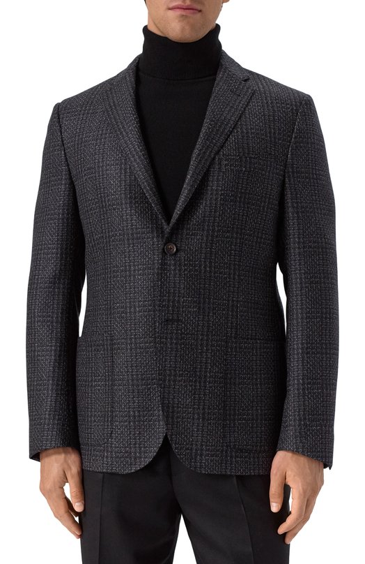 Шерстяной пиджак Corneliani 266002-2616212 Серый  266002-2616212 Фото 5