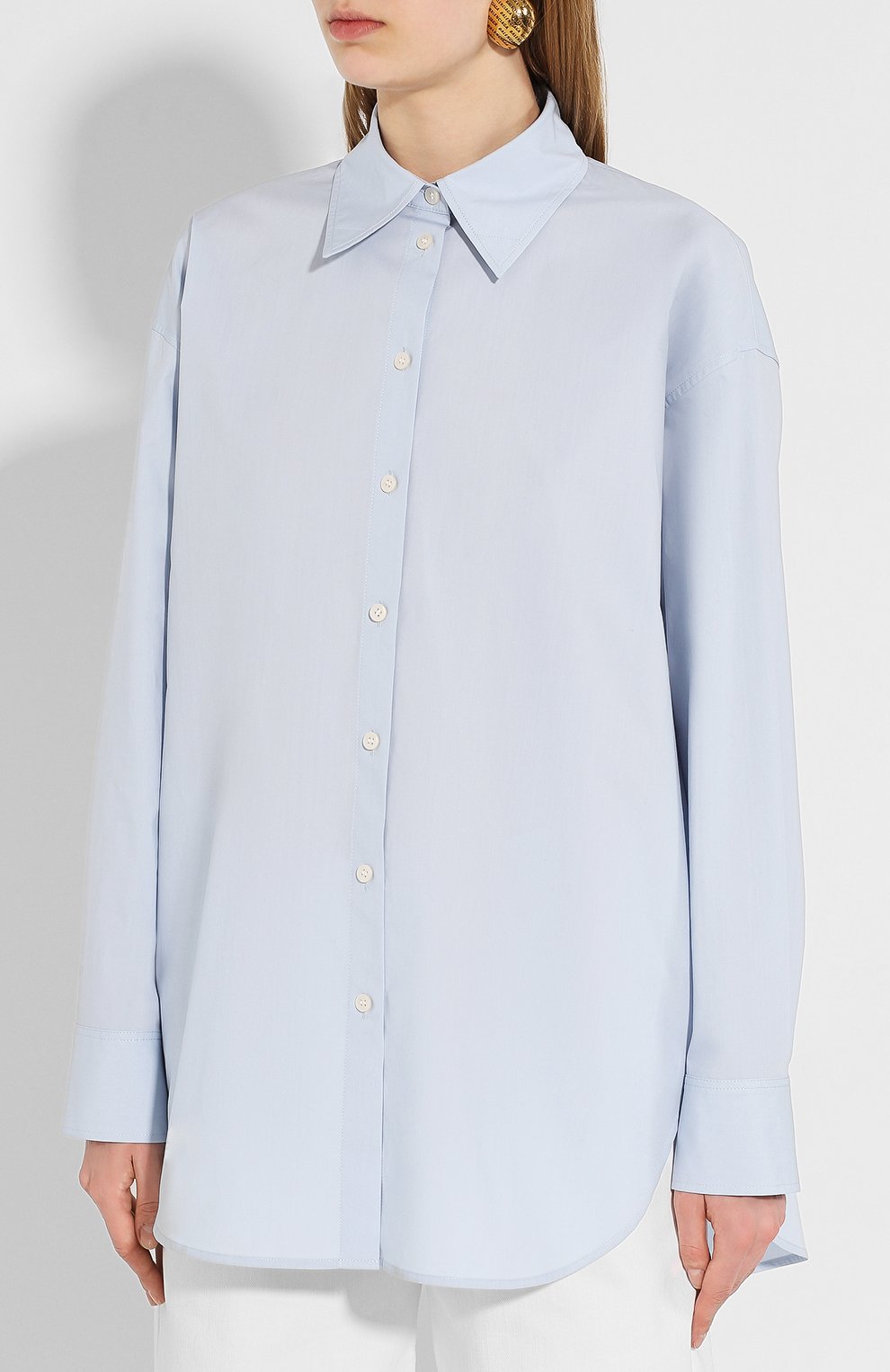 Хлопковая рубашка ACNE STUDIOS, арт. AC0219/W, фото 3