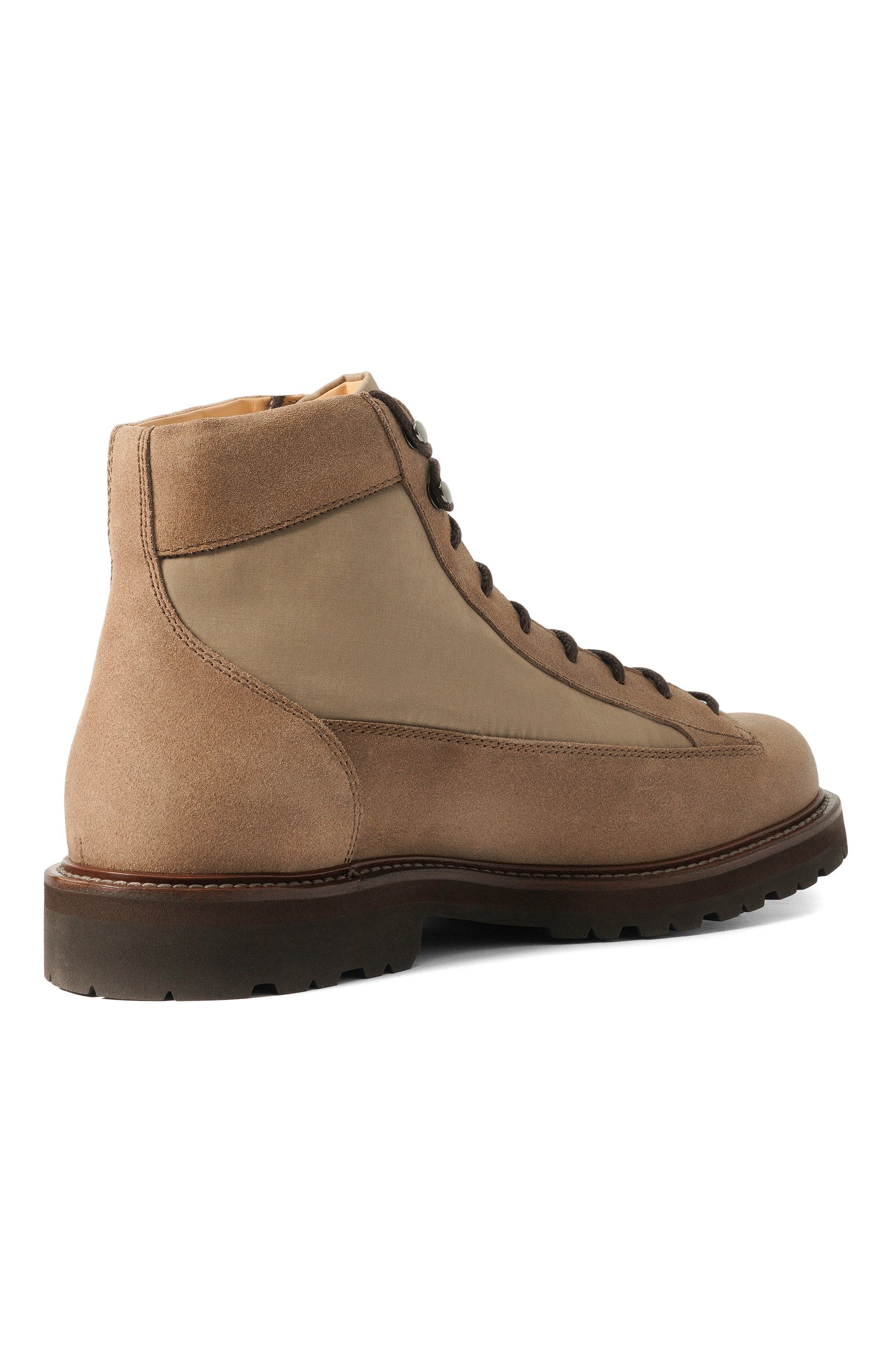 Комбинированные ботинки urban outdoor BRUNELLO CUCINELLI темно-бежевого цвета по цене 191500 руб., арт. MZUANRW668, фото 4 Комбинированные ботинки urban outdoor BRUNELLO CUCINELLI, арт. MZUANRW668, фото 4