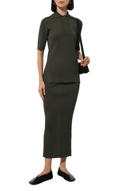 Поло из вискозы JIL SANDER, арт. J02GL0107/J18313, фото 2