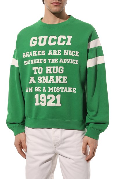 Хлопковый свитшот GUCCI, арт. 655471 XJDHO, фото 3