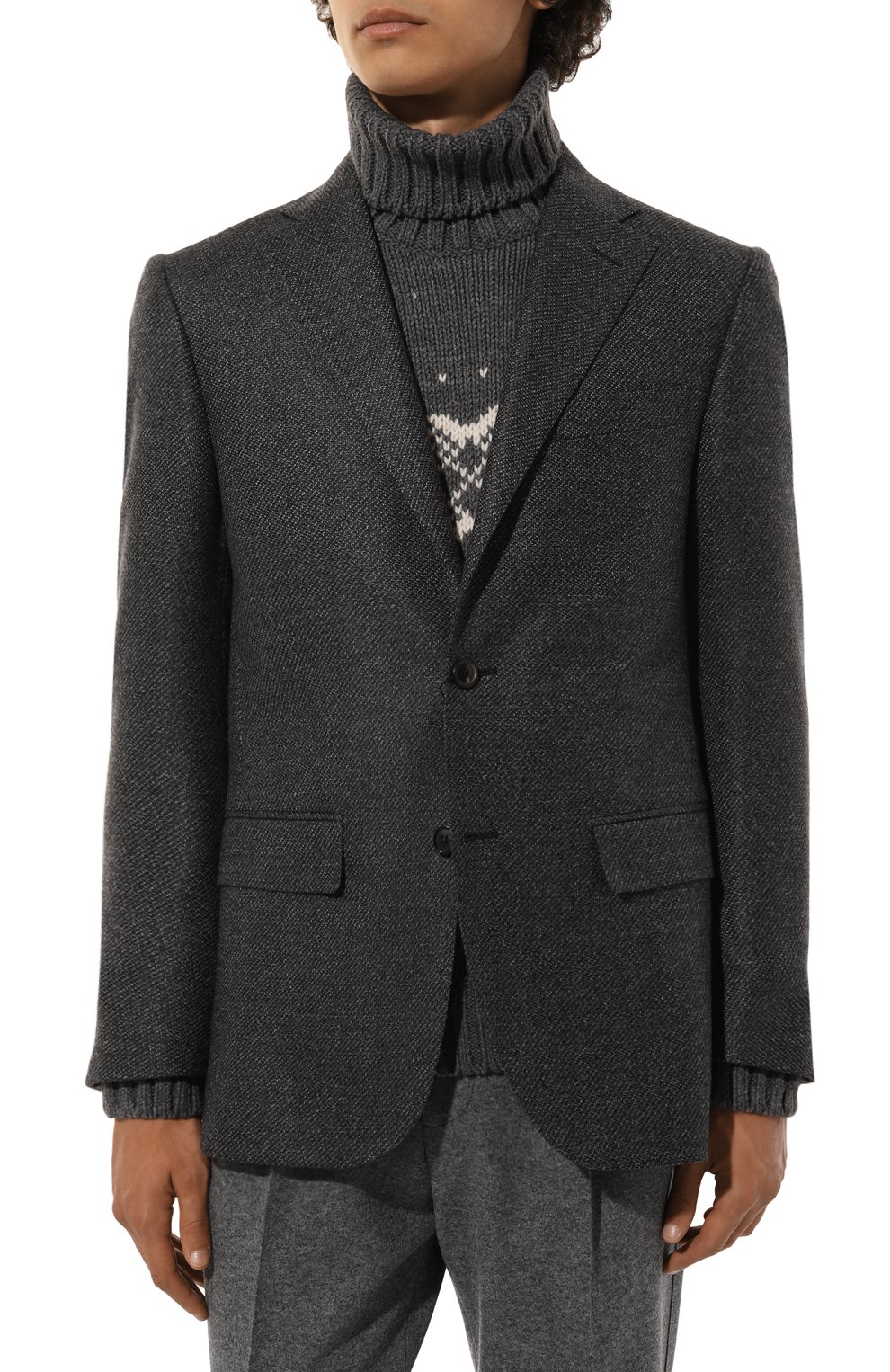 Шерстяной пиджак CORNELIANI, арт. 946008-9416219, фото 4