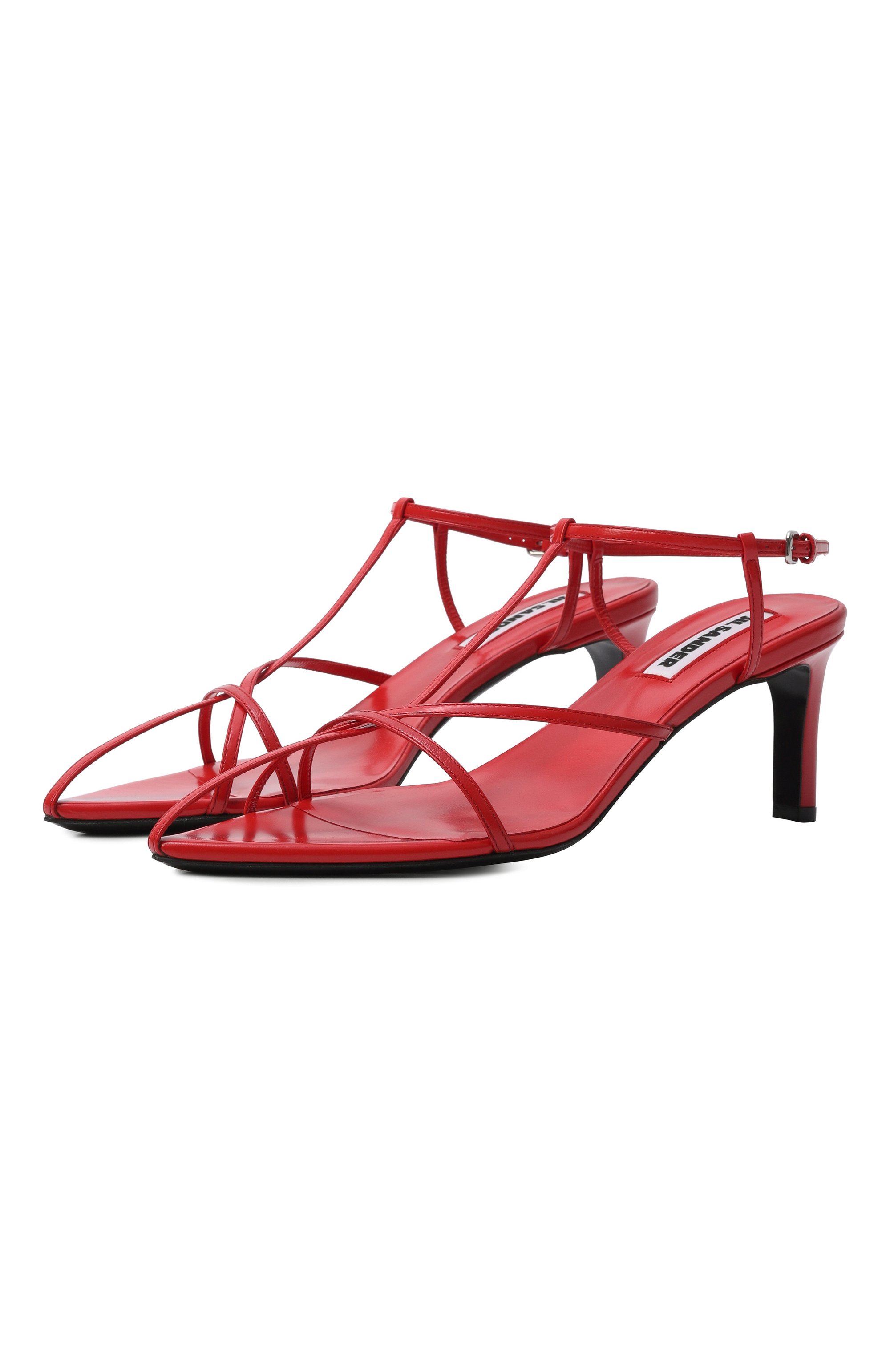 Кожаные босоножки cage JIL SANDER, арт. J15WL0062/P6519, фото 1