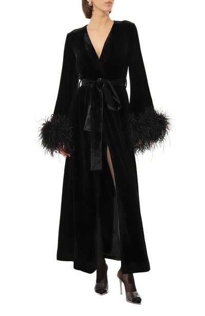 Кимоно с перьевой отделкой ALINE, арт. AL301201, фото 2