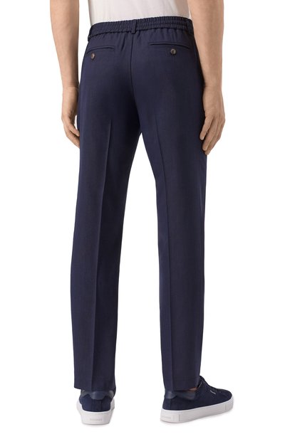 Брюки из шерсти и шелка CAPOBIANCO, арт. 18M804.LR00., фото 4