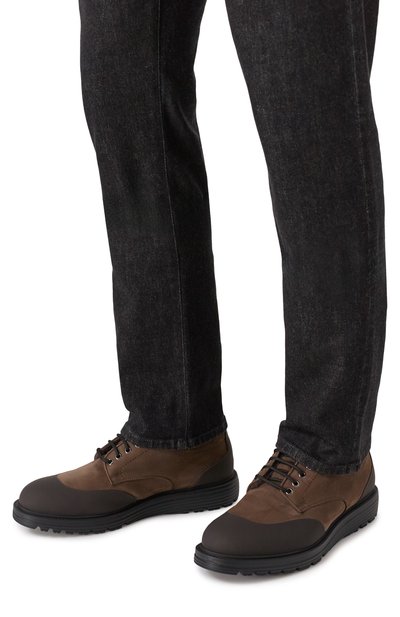 Дерби из нубука CAMERLENGO, арт. 16375/M0RBID0NE M0NT0NE, фото 3