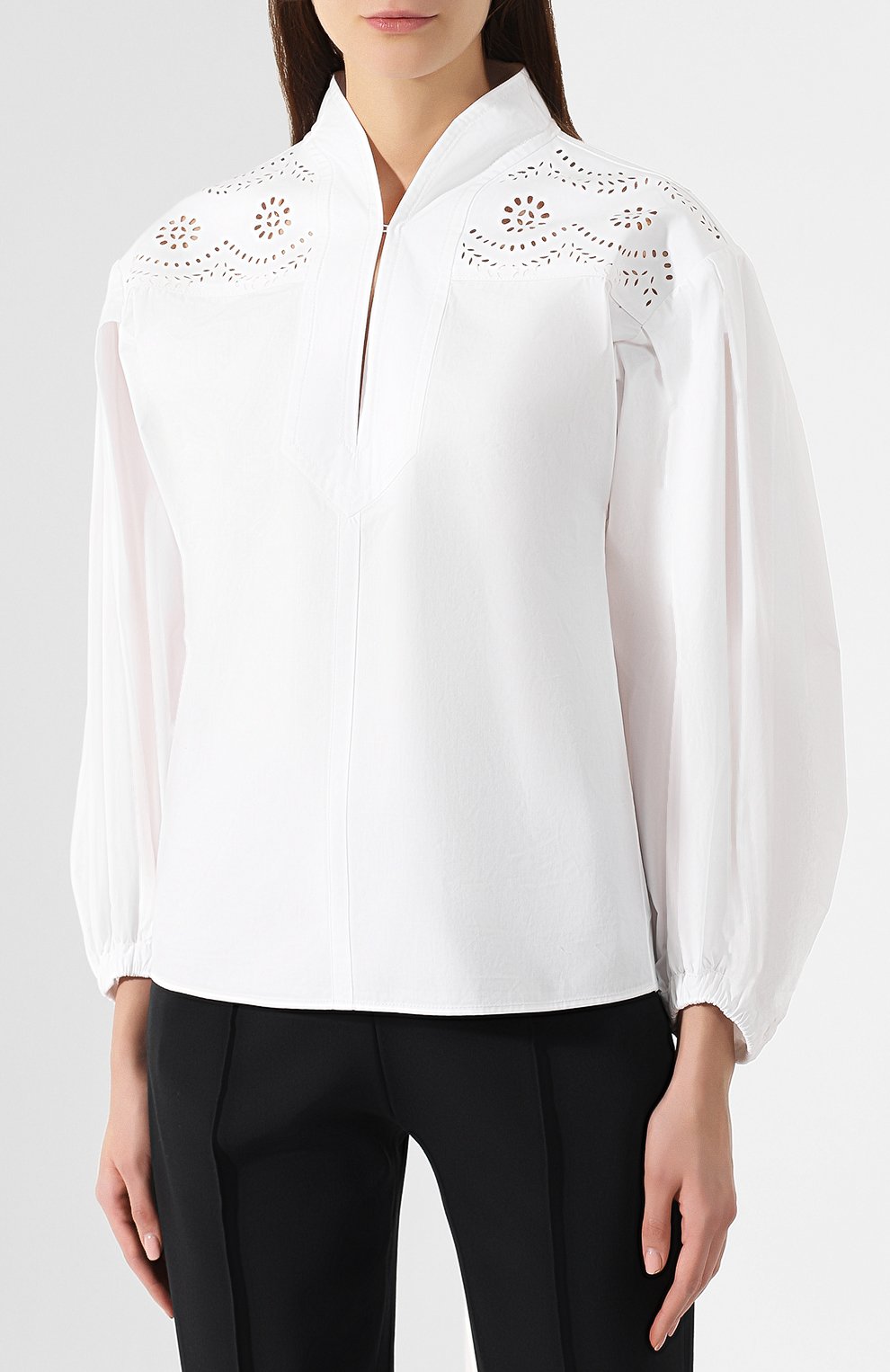 Хлопковая блузка PHILOSOPHY DI LORENZO SERAFINI, арт. A0232/732, фото 3