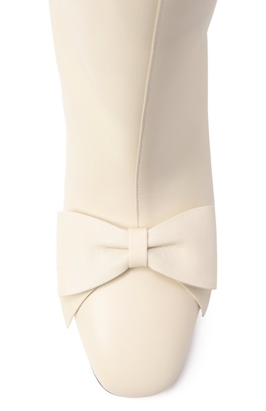 Кожаные ботильоны Bowow 45 Valentino 7W2S0MB1/DDT Кремовый  7W2S0MB1/DDT Фото 6