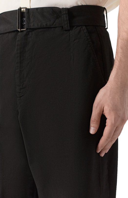 Хлопковые брюки Laneus S6LAMAPA087 Чёрный  S6LAMAPA087 Фото 5