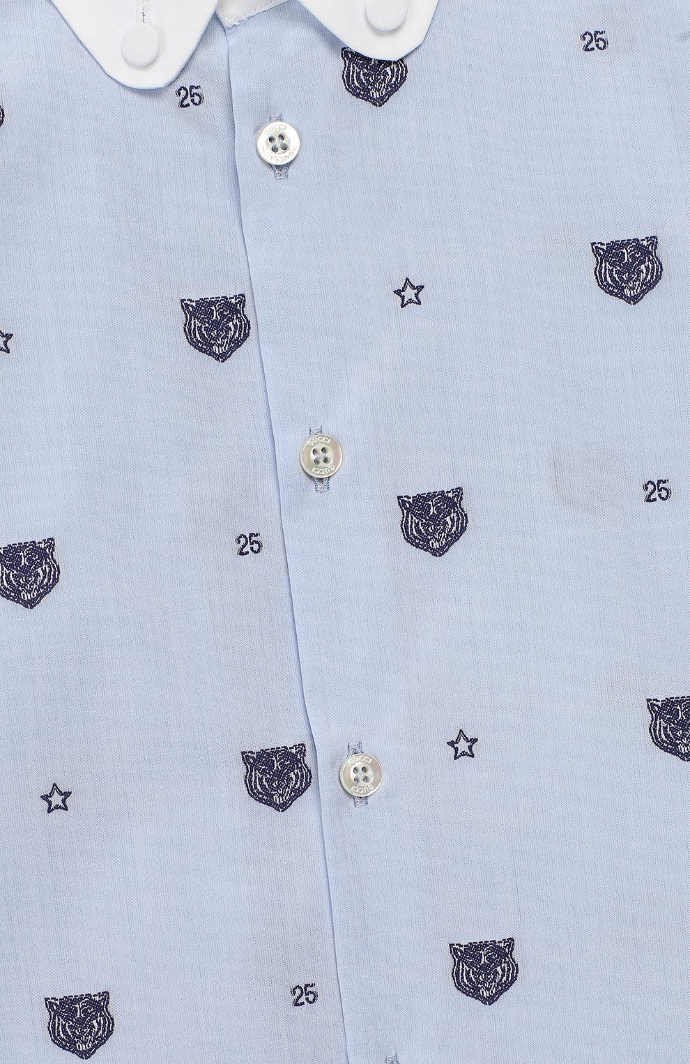 Хлопковая рубашка с воротником button down GUCCI, арт. 516401/XBE63, фото 3