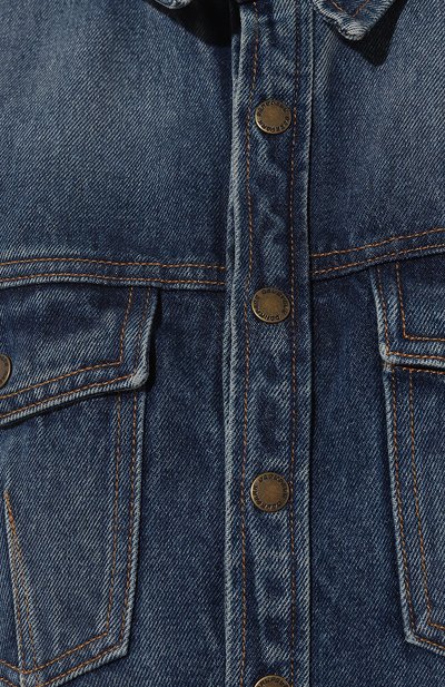 Джинсовая куртка DARKPARK синего цвета по цене 71750 руб., арт. WSH02/DBL02W053, фото 5 Джинсовая куртка DARKPARK, арт. WSH02/DBL02W053, фото 5