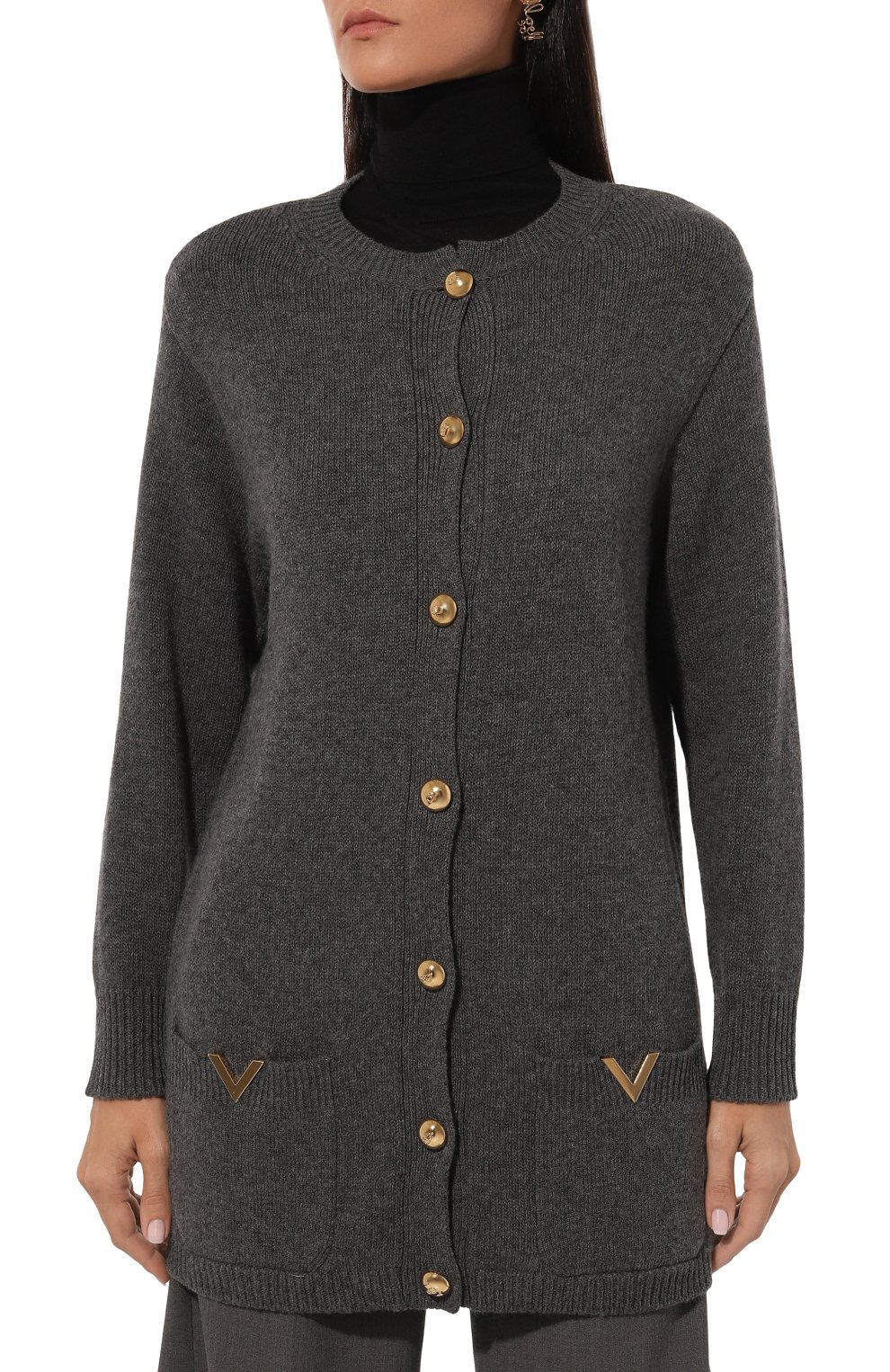 Шерстяной кардиган VALENTINO, арт. 5B3KA07Z8N2, фото 3