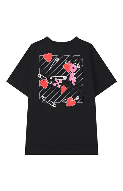 Хлопковая футболка OFF-WHITE, арт. 0GAA001F25JER004/4-12