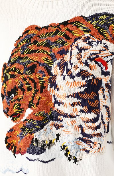 Свитер KENZO кремового цвета по цене 45000 руб., арт. FA52PU5083XI, фото 5 Свитер KENZO, арт. FA52PU5083XI, фото 5