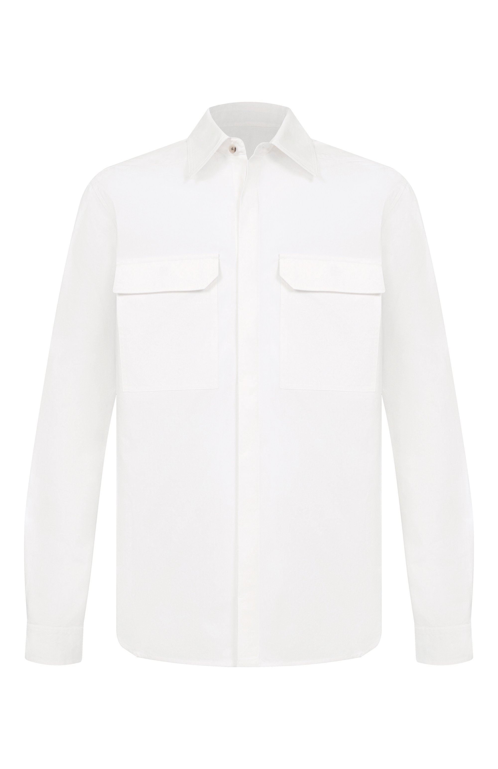 Хлопковая рубашка RICK OWENS, арт. RU01F2291/P, фото 1